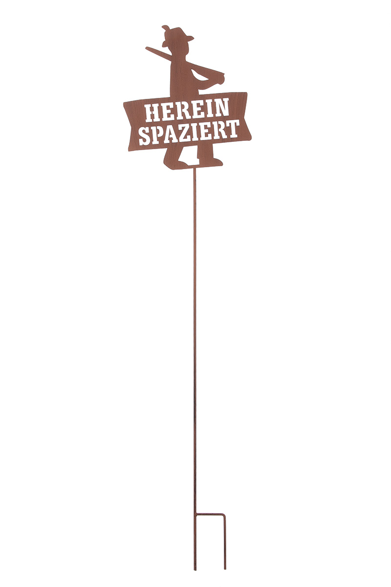 Produktbild von Metall Gartenstecker „Herein spaziert“