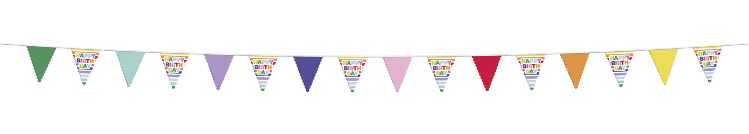 Produktbild von Wimpelkette - Papier - 6 meter