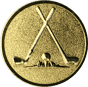 Emblem 25mm 2xGolfschläger, gold