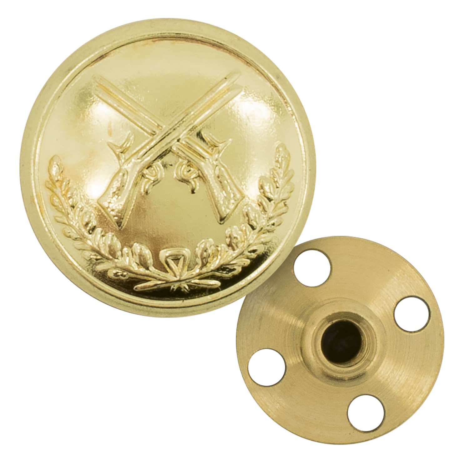 Produktbild von Schützenknopf 17mm mit Gewinde