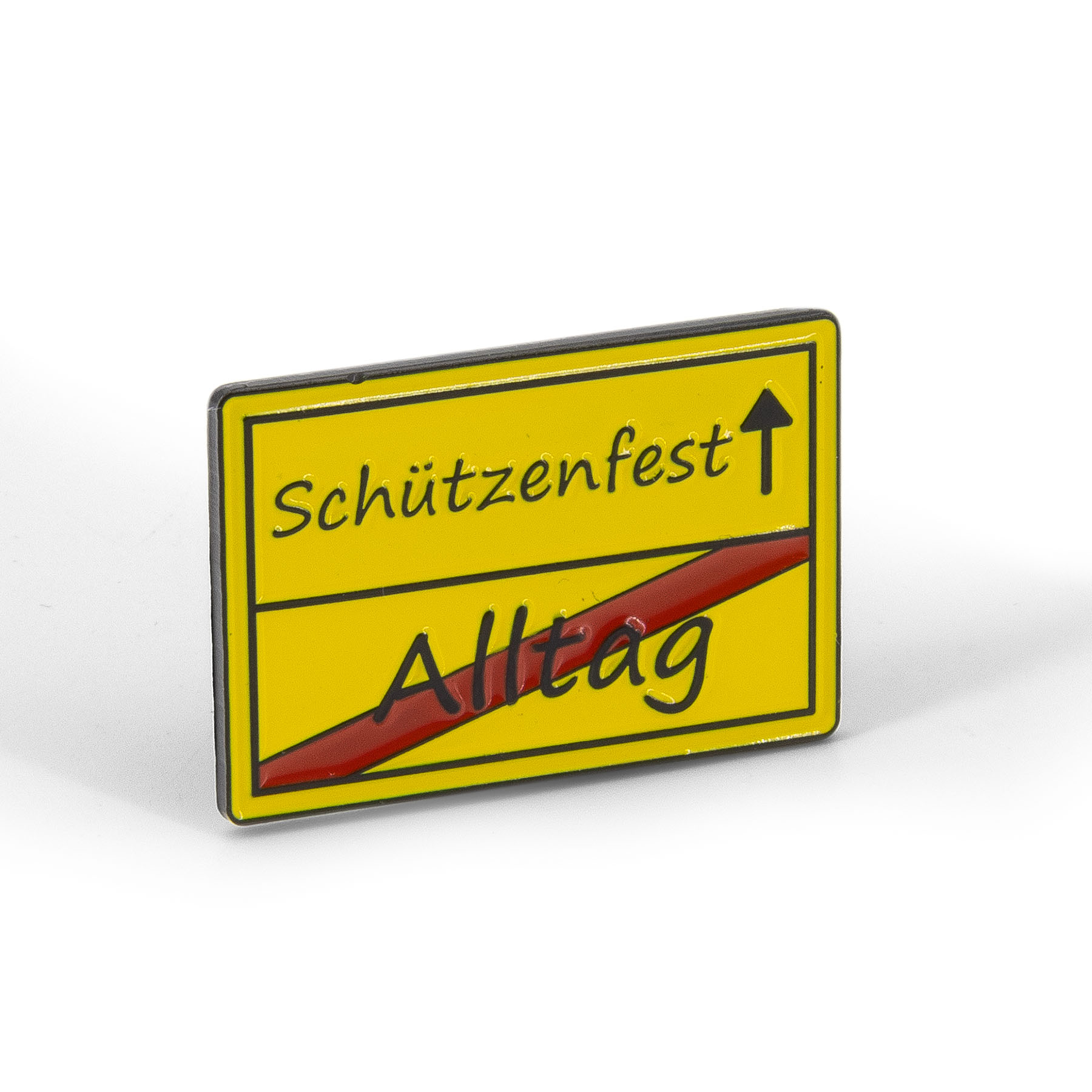 Produktbild von Ortsschild-Pin "Schützenfest statt Alltag