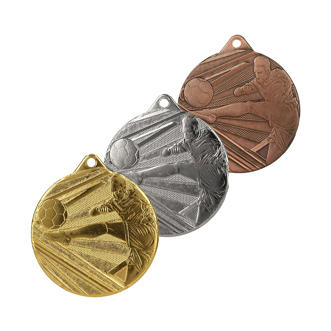 Produktbild von Fußballmedaille "Falco" Ø 50 mm inkl. Kordel