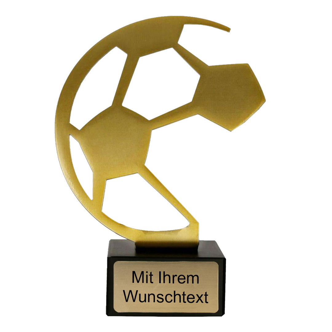 Produktbild von Metalltrophäe Fußball "Fanglomerat"