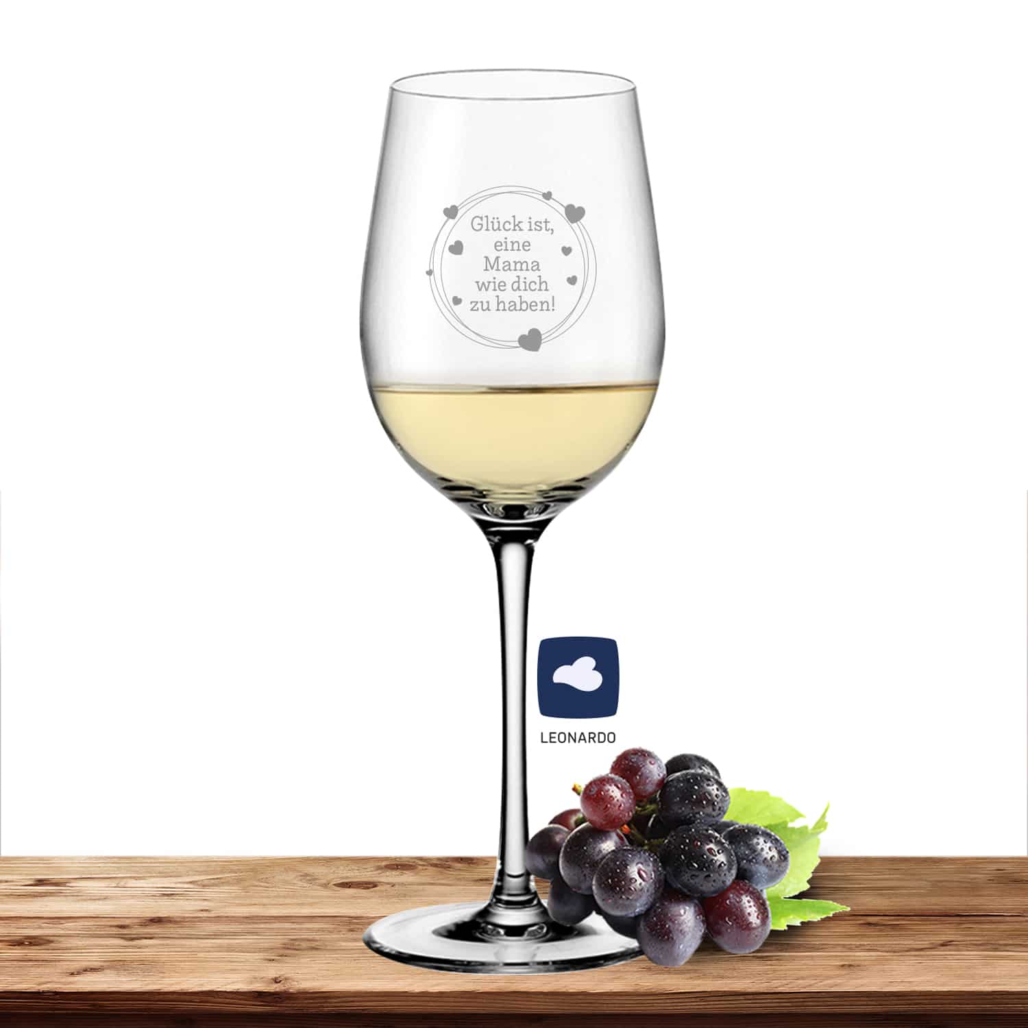 Hauptproduktbild von Leonardo Weißweinglas 300ml Ciao+ "Glück Mama"