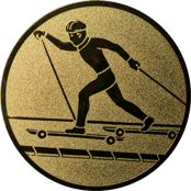Emblem 25mm Skiroller, gold