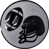 Emblem 50mm Football, silber