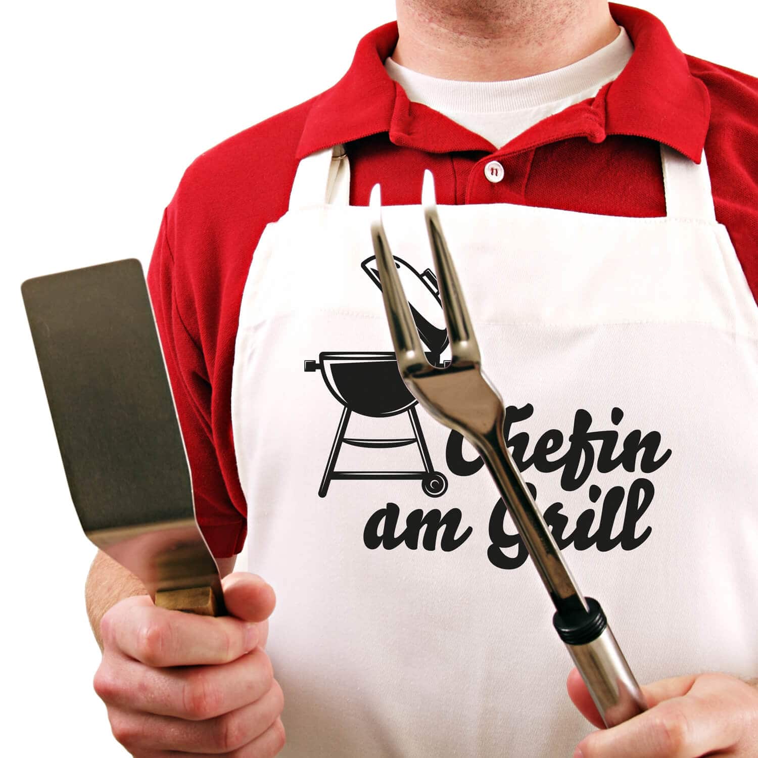 Produktbild 2 von Grillschürze Kochschürze "Chefin am Grill"