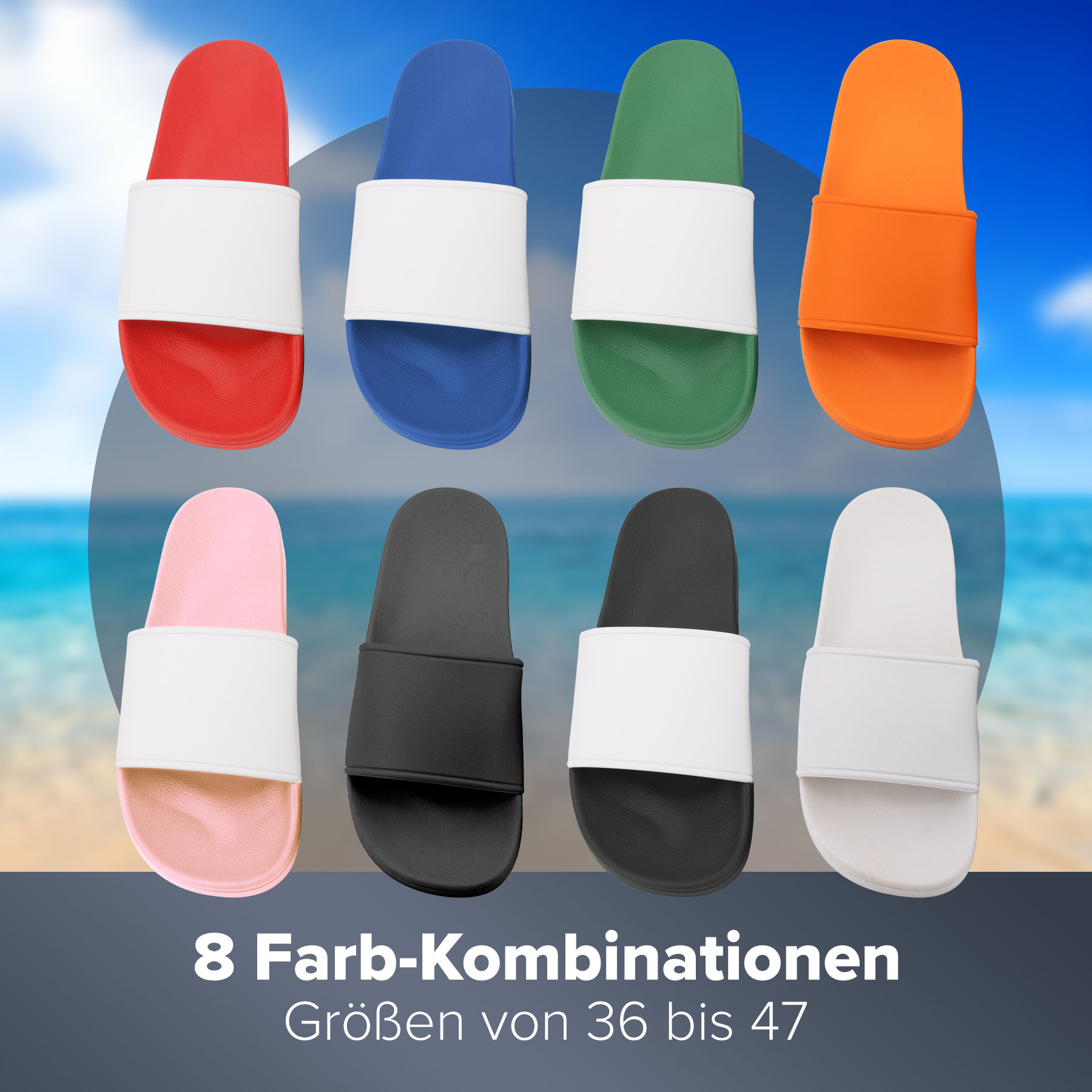 Produktbild 4 von Badelatschen und Weizenglas "Wichtig Richtig"