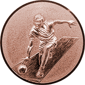 Emblem 25mm Bowling 3D, bronze