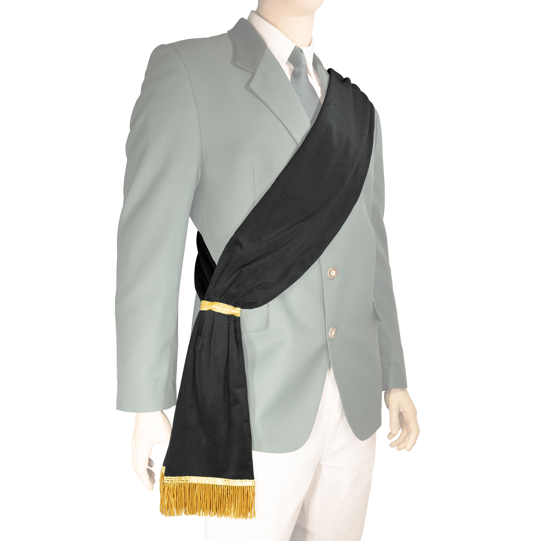 Produktbild von Samtschärpe schwarz