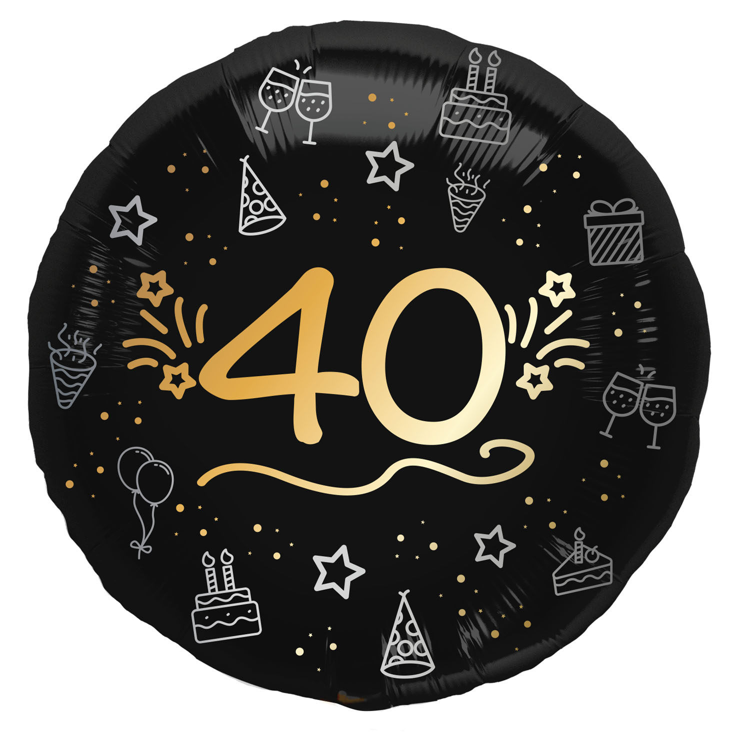 Produktbild von Folienballon 40. Geburtstag - 45cm