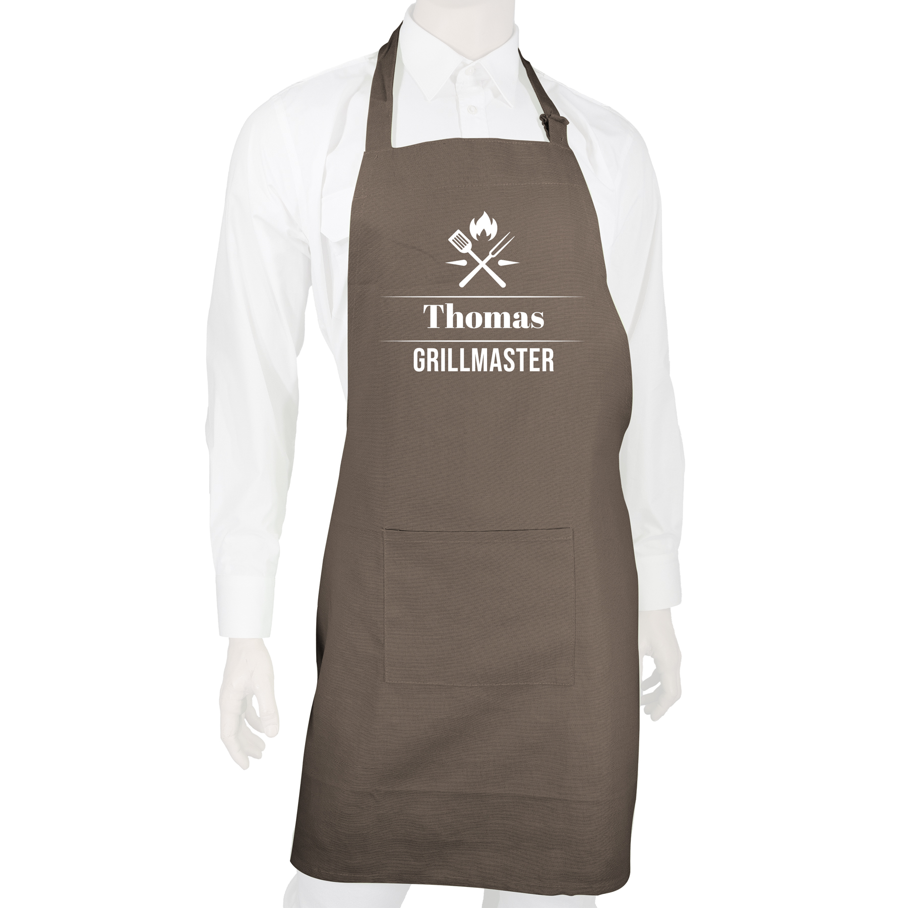 Produktbild von Grillschürze Kochschürze mit Wunschtext "Grillmaster"
