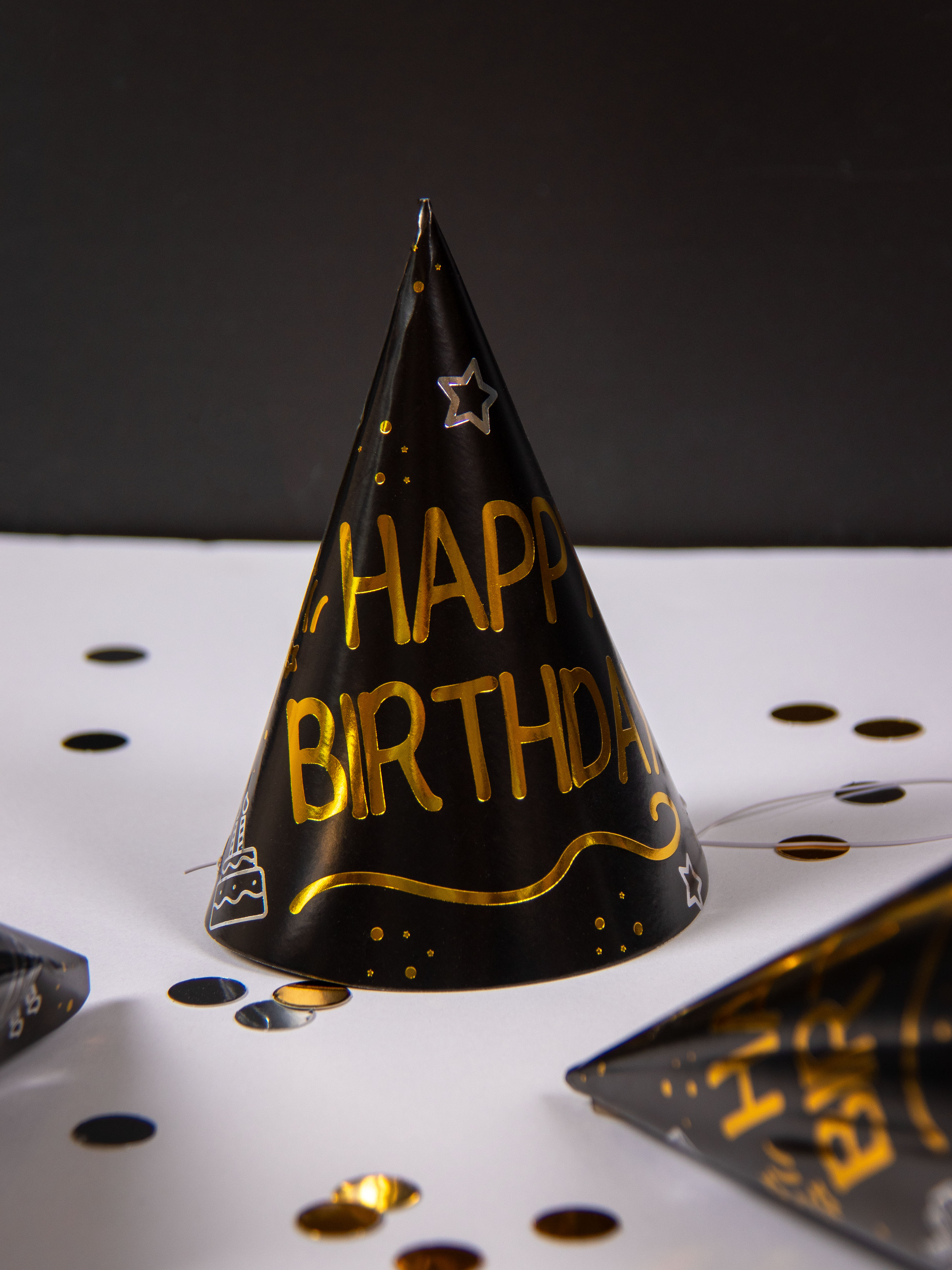 Produktbild 4 von Partyhütchen - "Happy Birthday" - 6 Stück