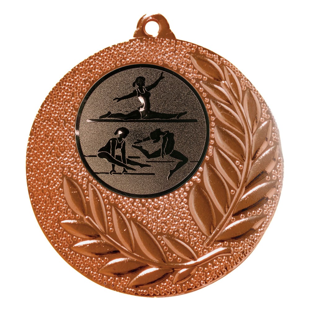 Produktbild von Turn-Medaille "Gladiolen" Ø 50 mm inkl. Kordel