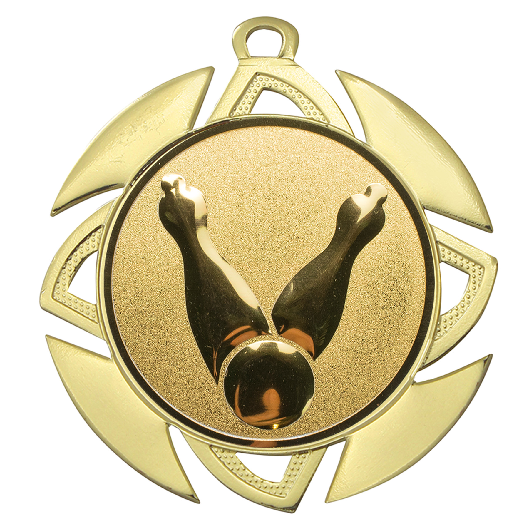 Produktbild von Bowlingmedaille "Allium" Ø 70 mm inkl. Kordel