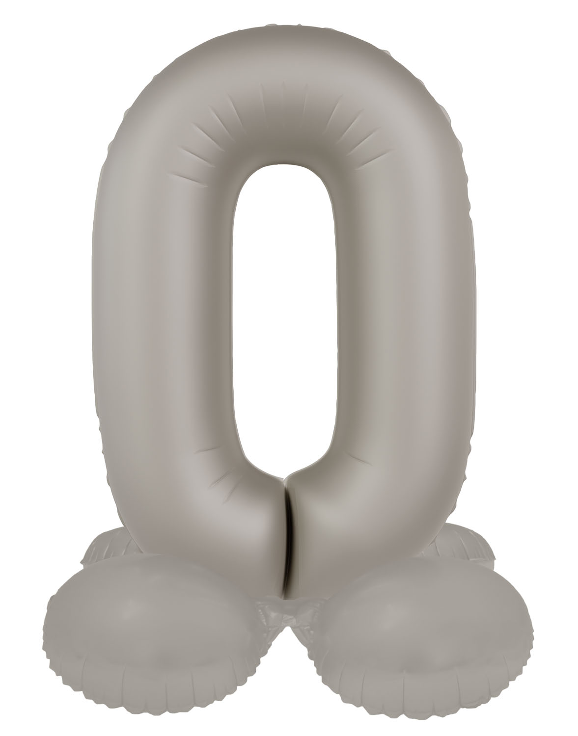 Produktbild von Stehende Zahlenluftballons Silber von 0 bis 9 - 41cm