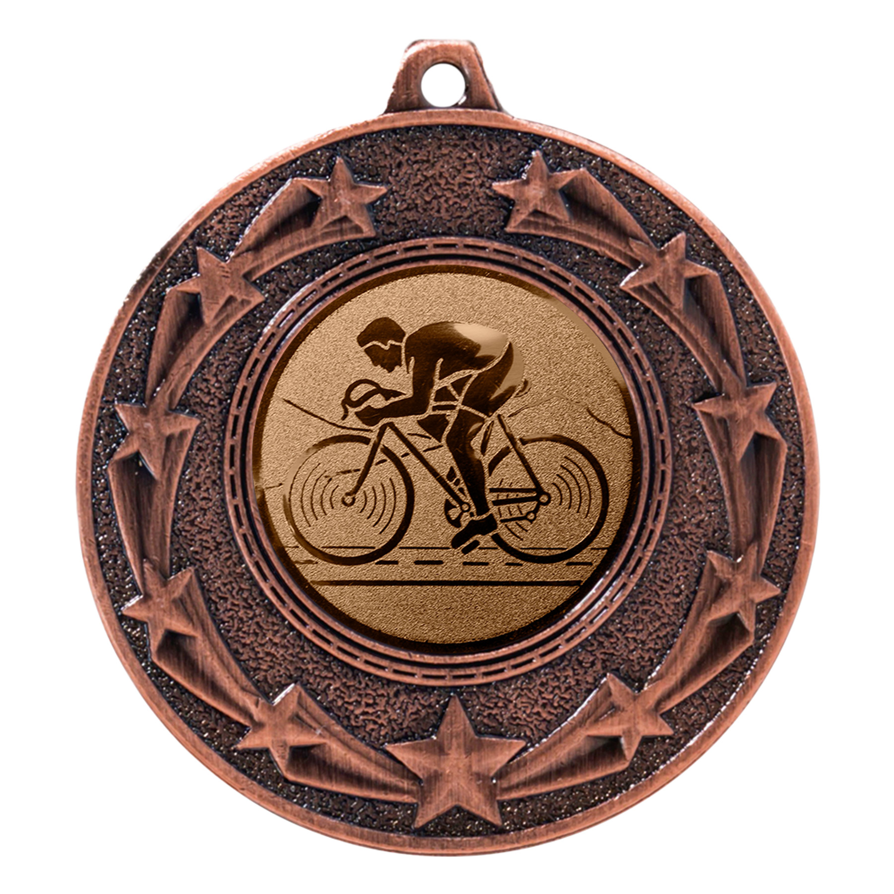 Produktbild von Radsport-Medaille "Ginster" Ø 50 mm inkl. Kordel