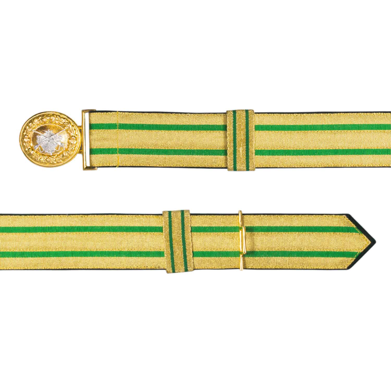 Produktbild 7 von Feldbinde gold mit grünen Streifen (grün National)