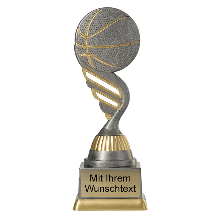 Produktbild von Basketballpokal PF204-M61 altsilber/gold