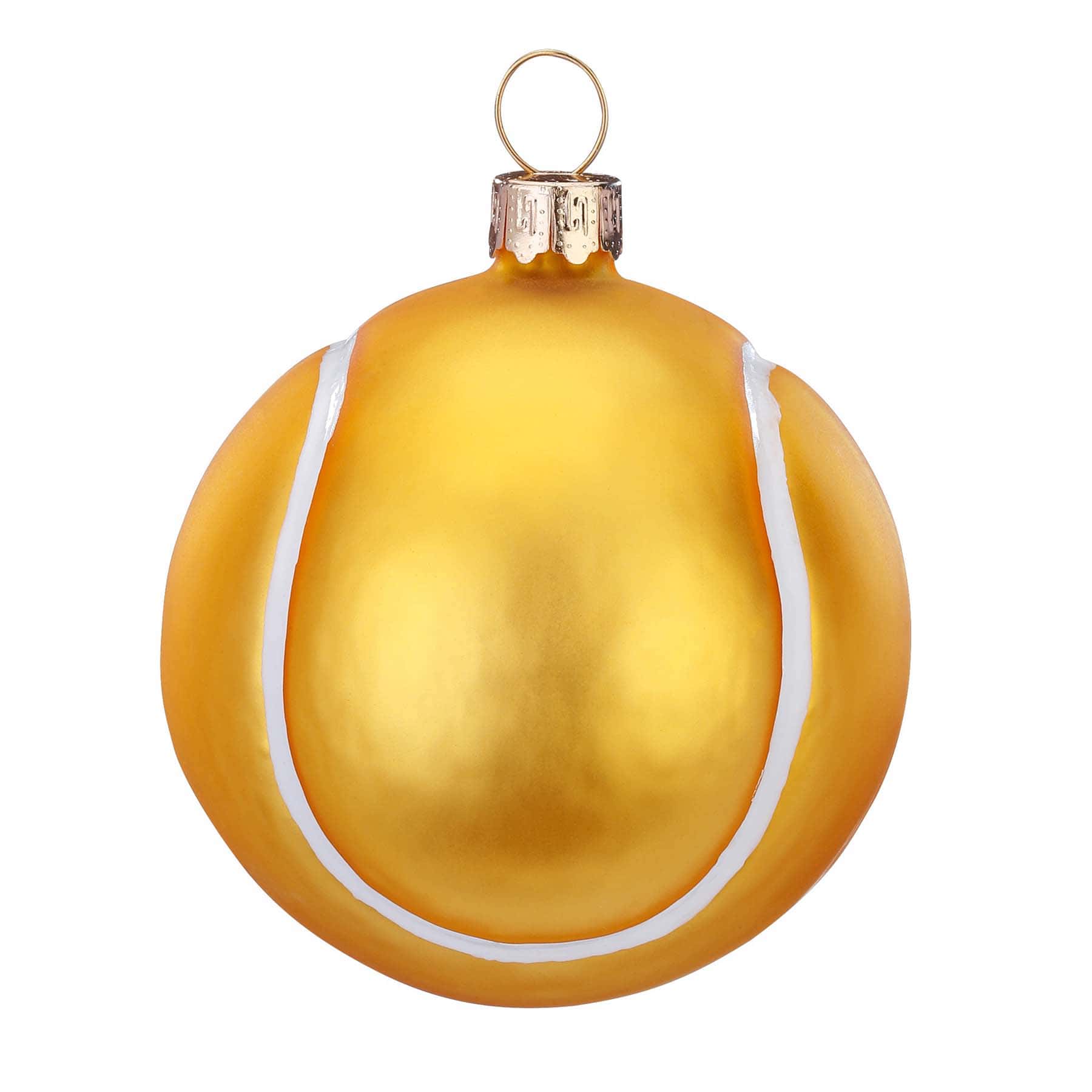 Produktbild von Weihnachtsbaumschmuck "Tennisball" aus Glas