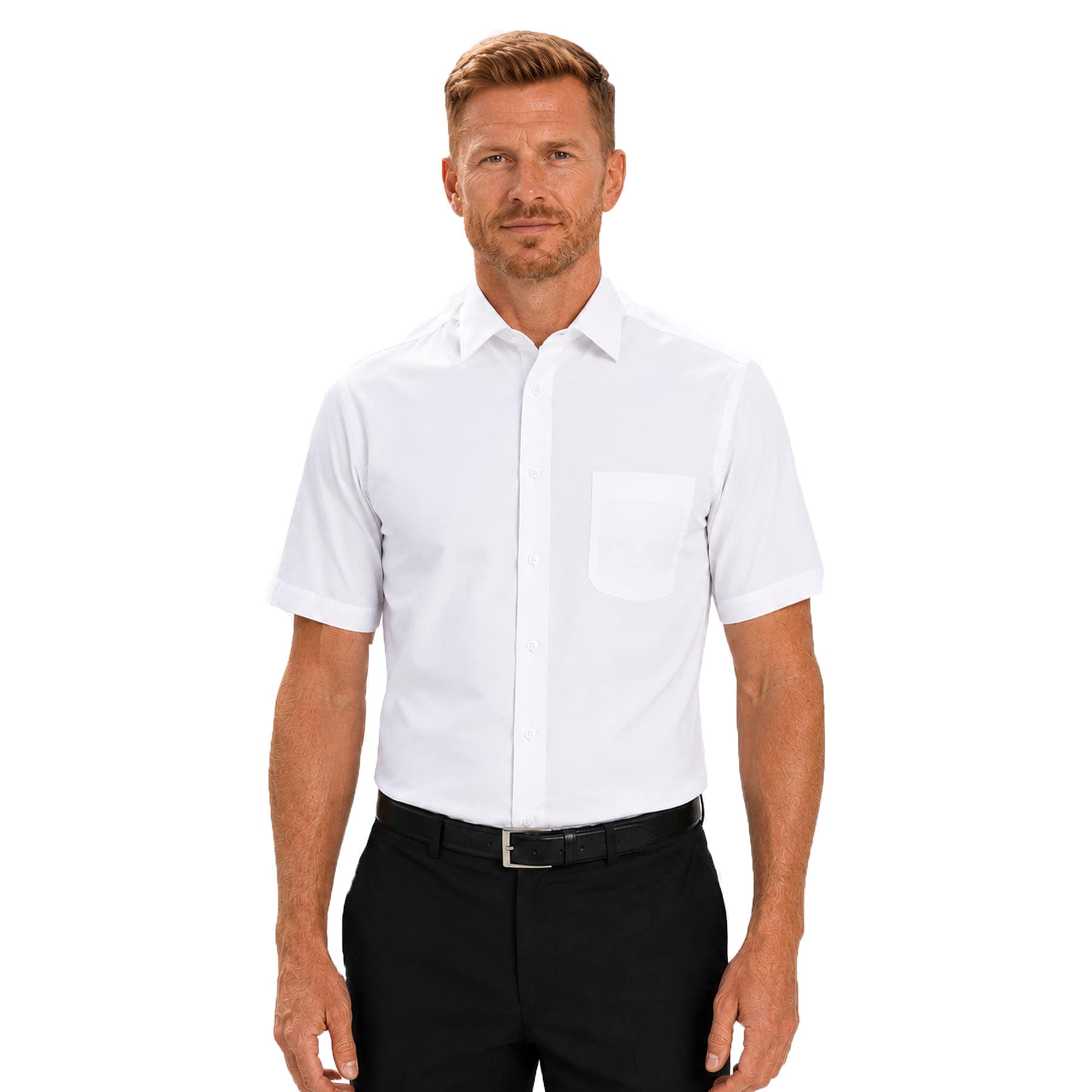 Produktbild von Marvelis Modern Fit Hemd Kurzarm weiß
