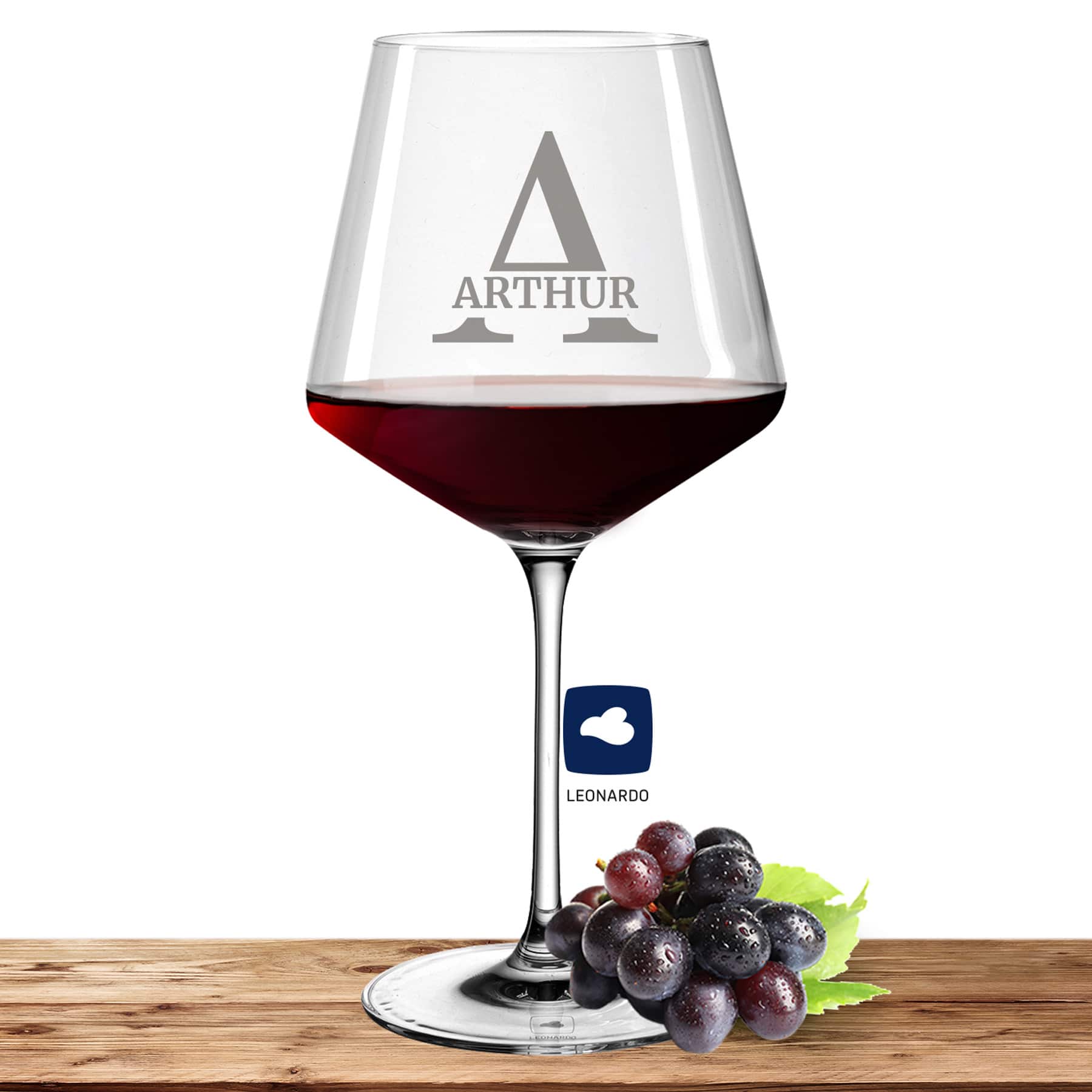 Produktbild von Leonardo Burgunderglas Rotweinglas PUCCINI 730ml mit Namen oder Wunschtext graviert (Initialen)