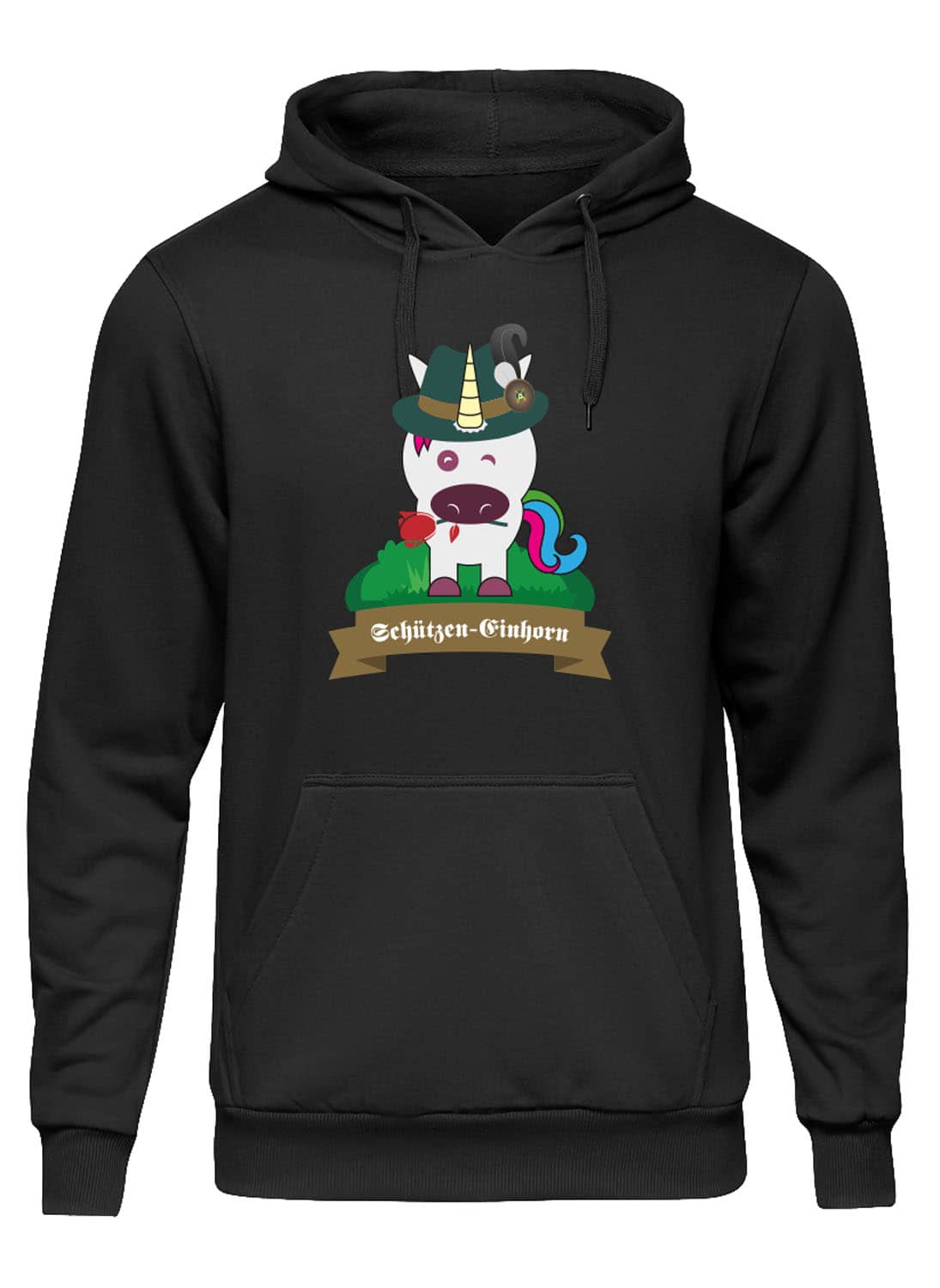 Produktbild von Hoodie "Schützeneinhorn" - Herren