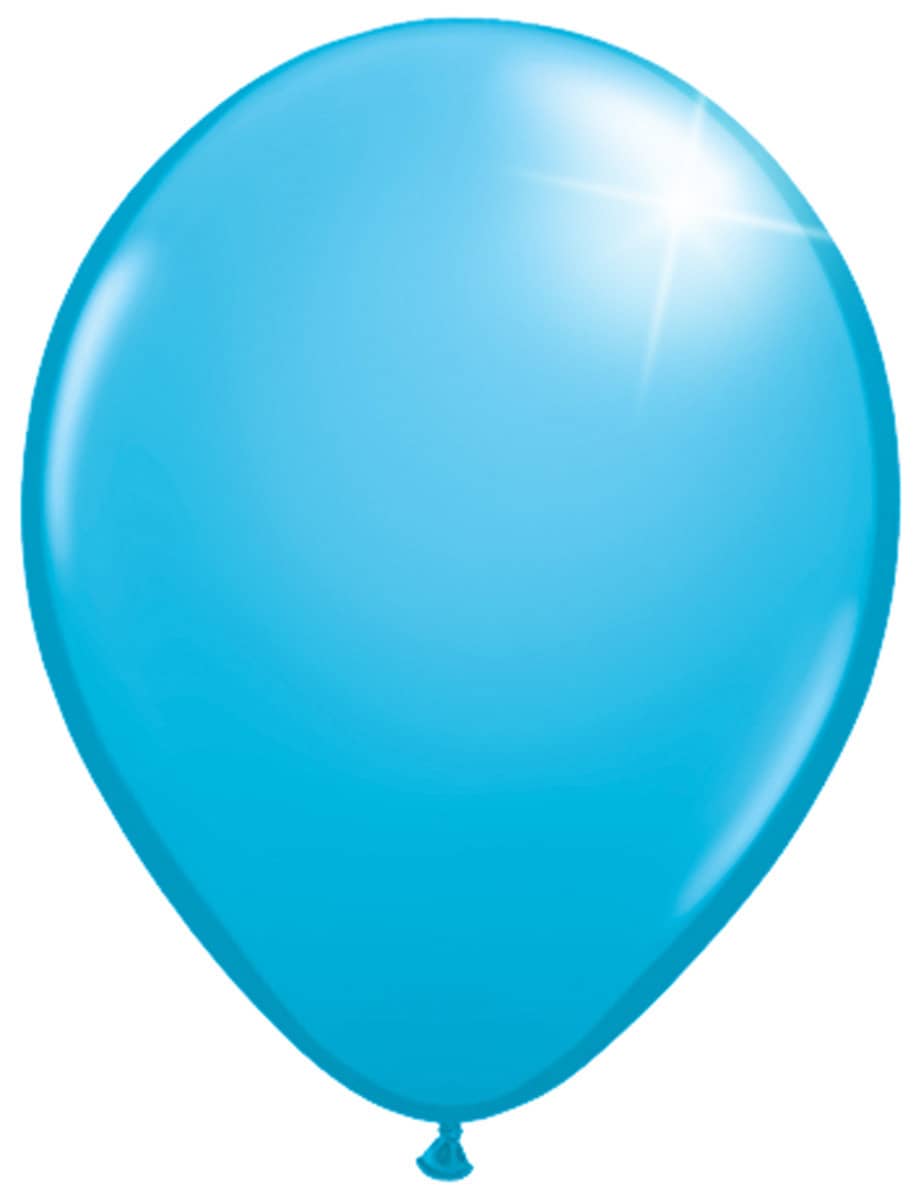 Produktbild von 100 Luftballons Hellblau Metallic - Ø 30cm