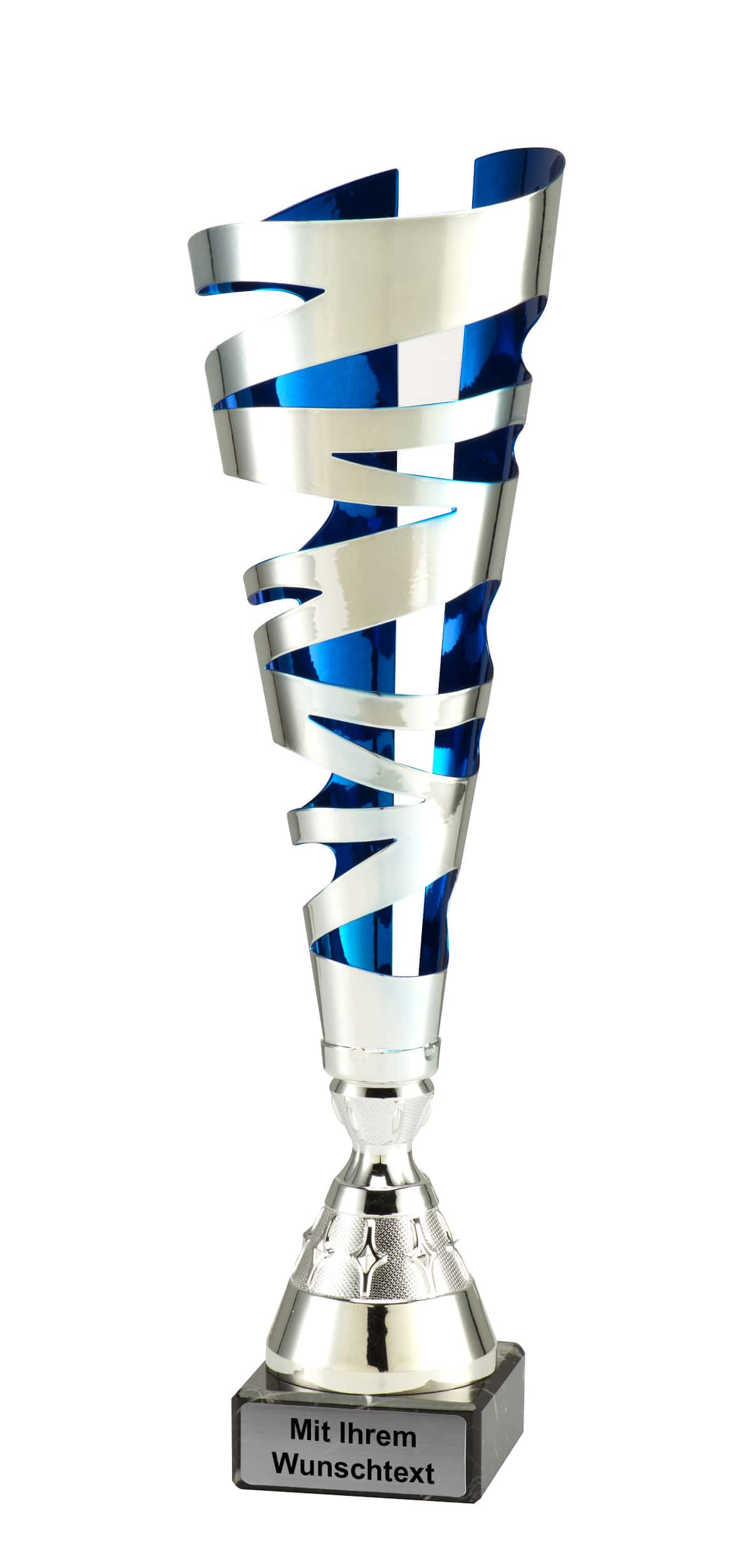 Produktbild von Pokale 3er Serie MT.130 silber/blau