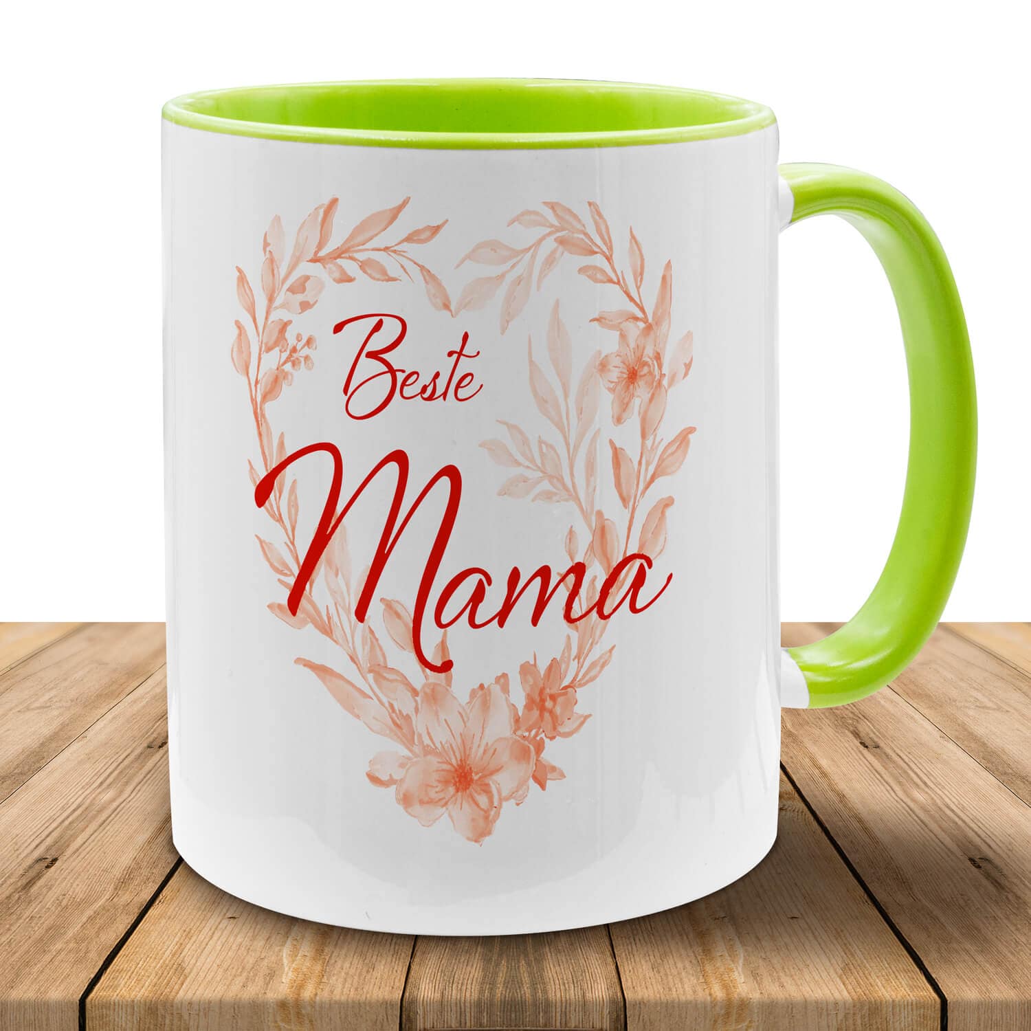 Tasse "Beste Mama" Blumenherz