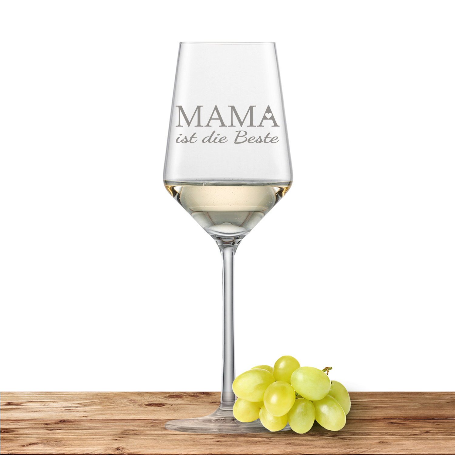 Schott Zwiesel Riesling Weißweinglas PURE "Mama ist die Beste"