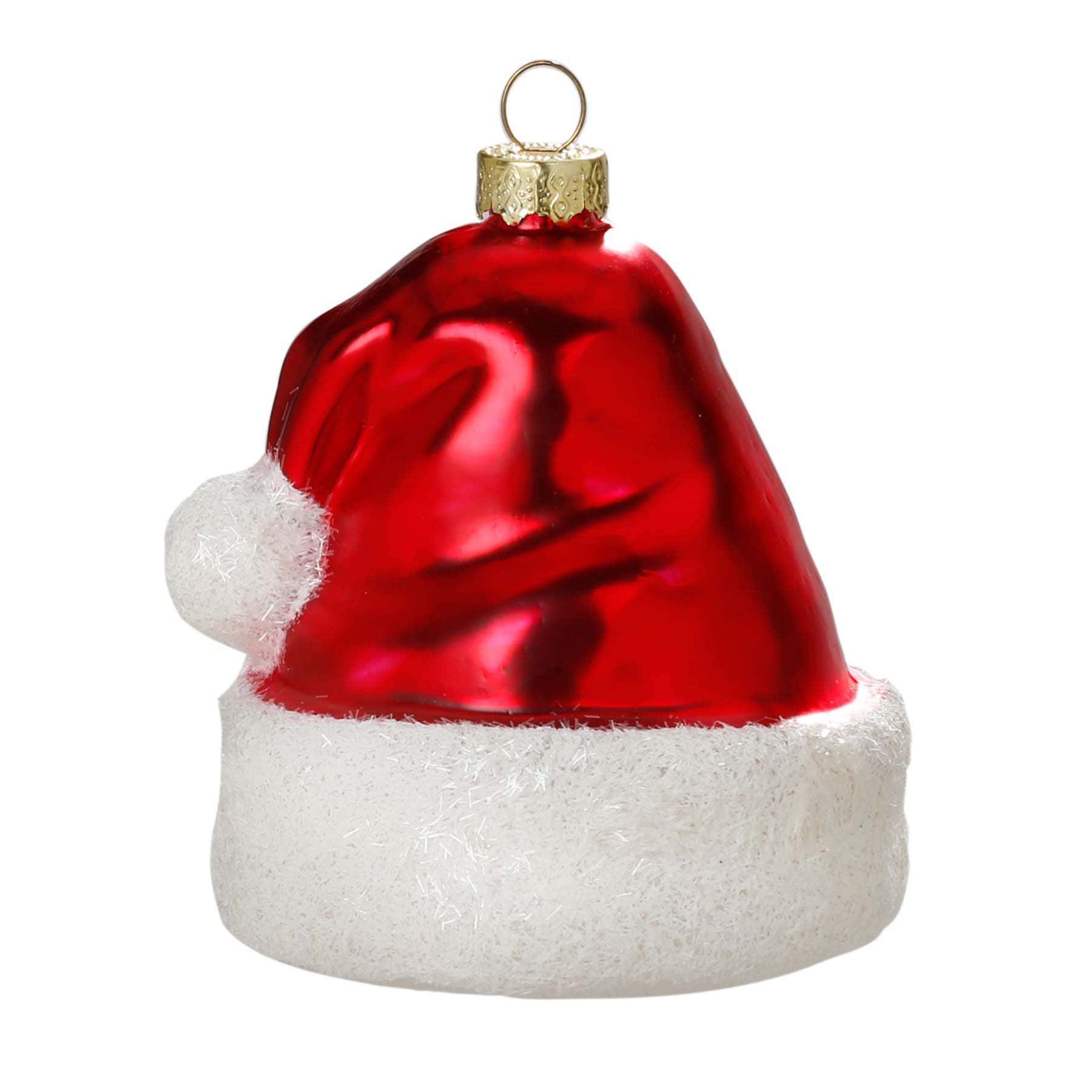 Produktbild von Weihnachtsbaumschmuck "Weihnachtsmütze" aus Glas