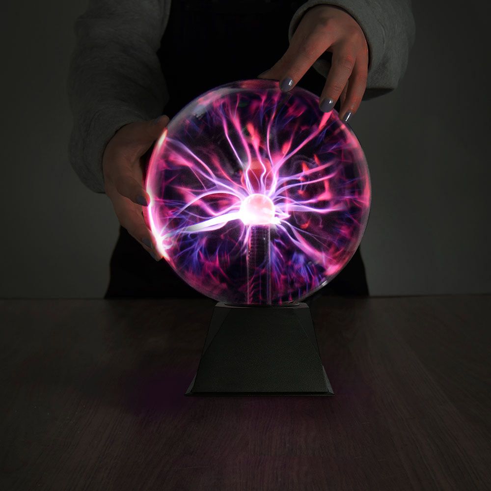 Produktbild von Plasma Kugel 20 cm – Elektrische Plasma Lampe mit Sound- & Touch-Effekt