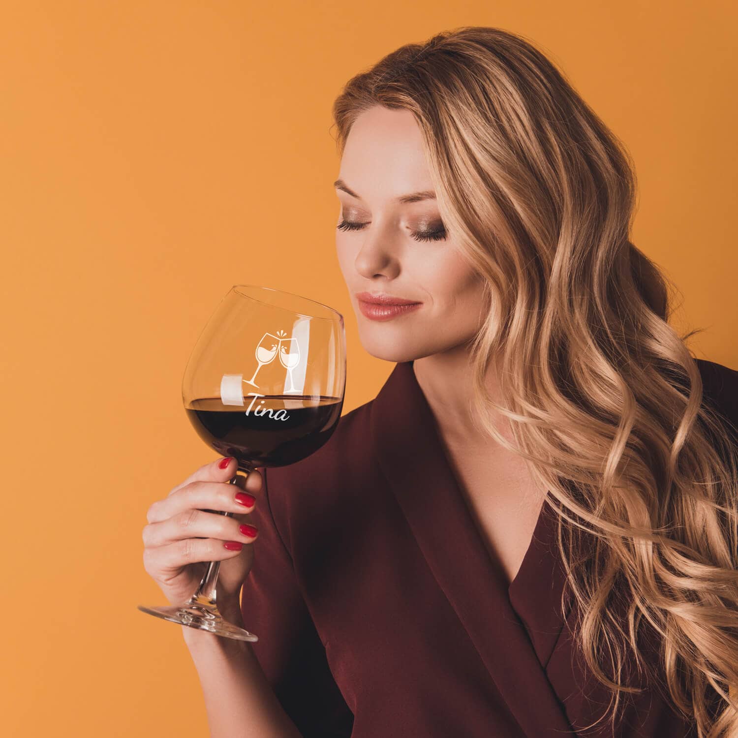 Produktbild 6 von Leonardo Burgunderglas Rotweinglas PUCCINI 730ml (Beste Mama) 2 Herzen