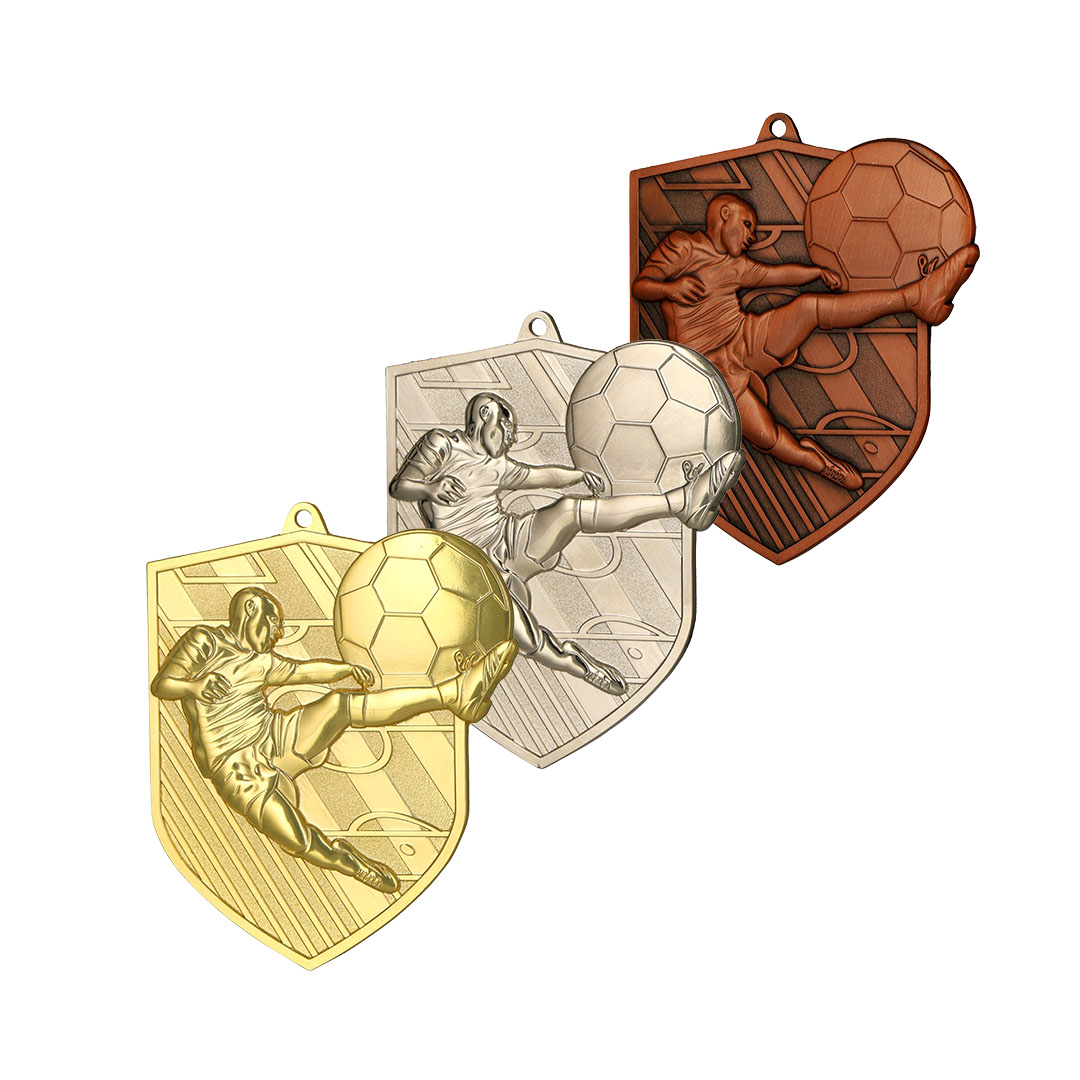 Produktbild von Fußballmedaille "Fulgurit" inkl. Kordel