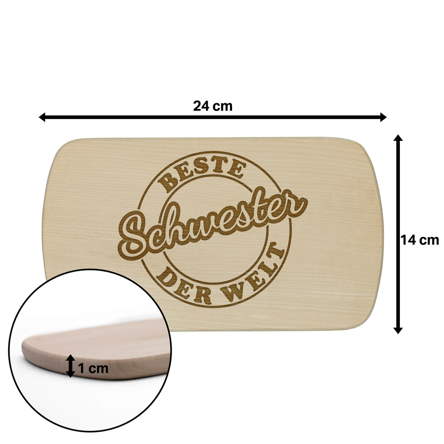 Produktbild 10 von Frühstücksbrettchen "Beste Schwester" mit verschiedenen Motiven