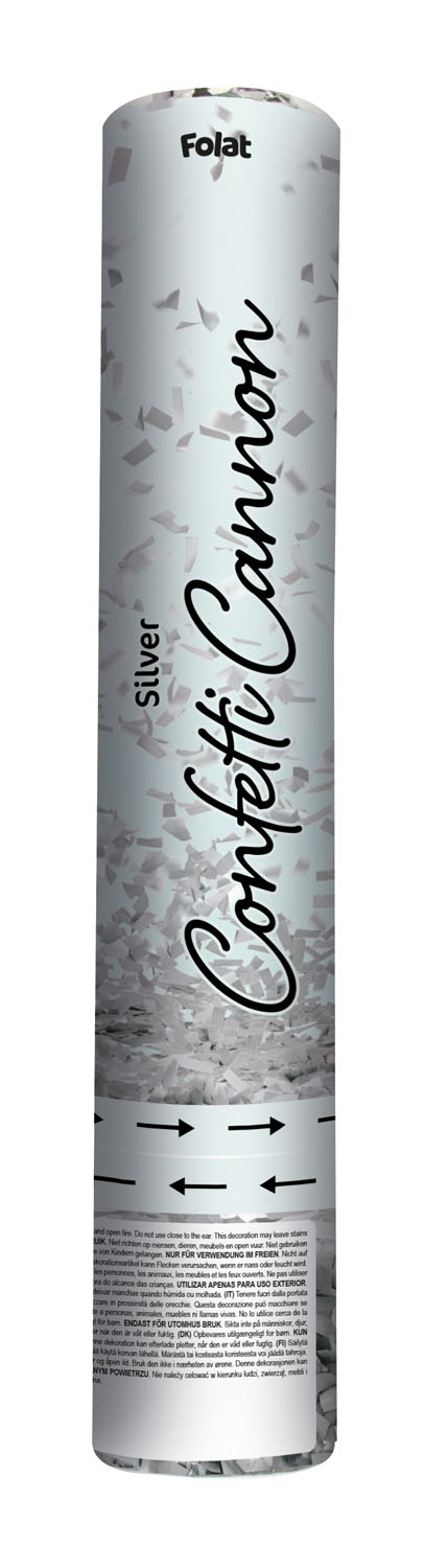 Produktbild 2 von Konfettikanone silber