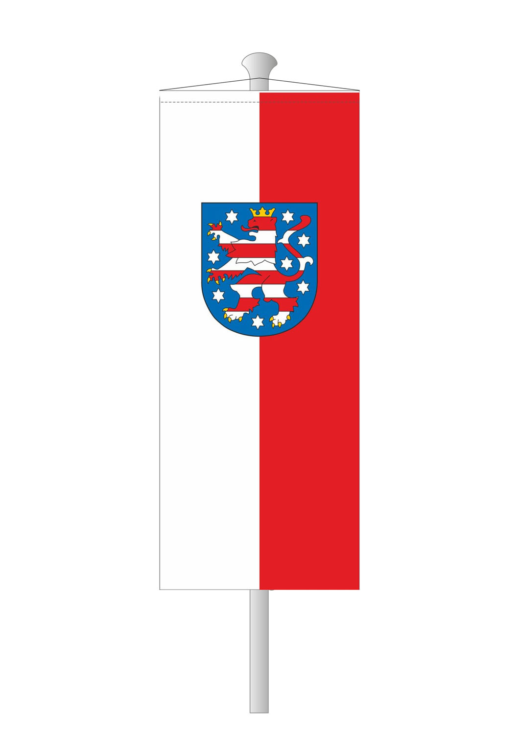 Produktbild 2 von Thüringen-Bannerfahne mit Wappen