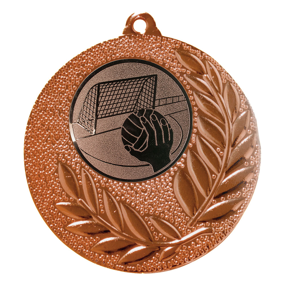 Produktbild von Handball-Medaille "Gladiolen" Ø 50 mm inkl. Kordel
