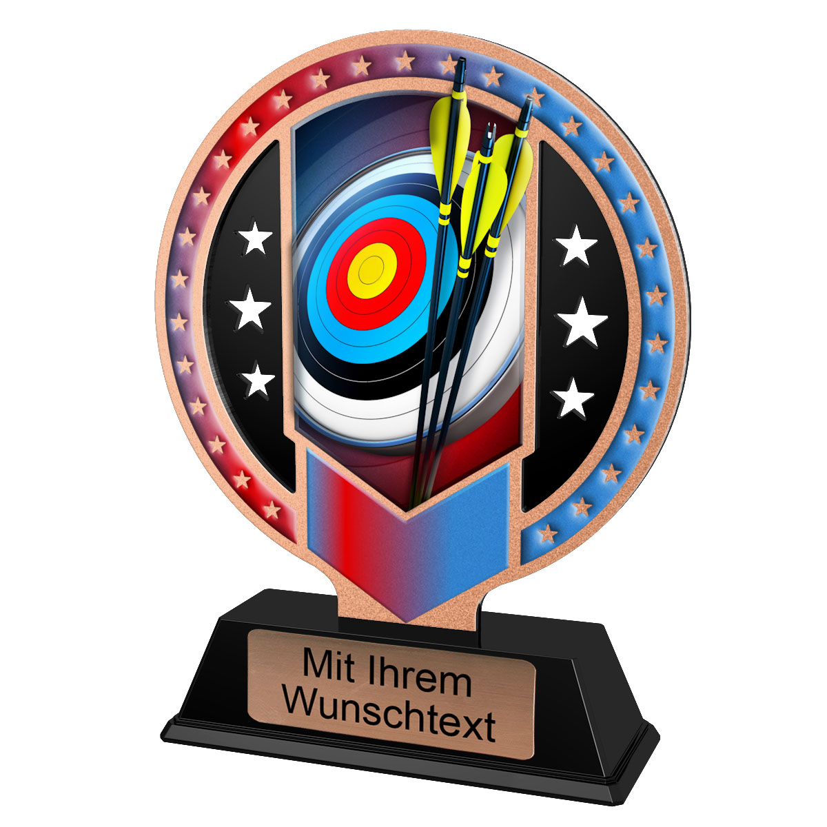 Produktbild von Metalltrophäe Bogenschießen 3er Serie SAM16