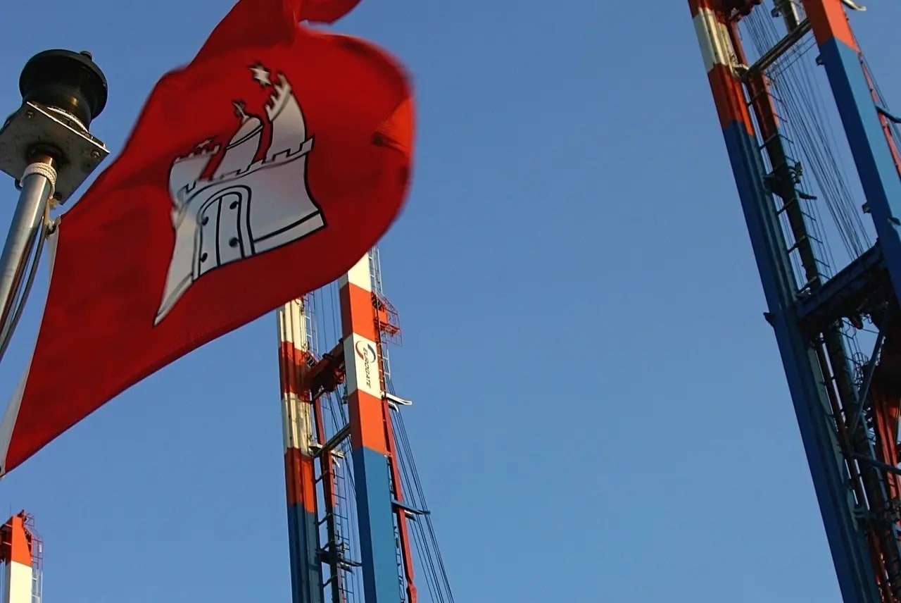 Hamburg Flagge Hafen