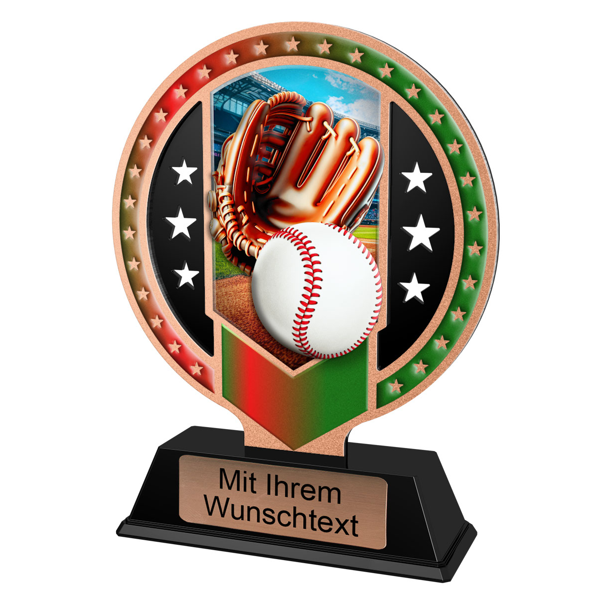 Produktbild von Metalltrophäe Baseball 3er Serie SAM17
