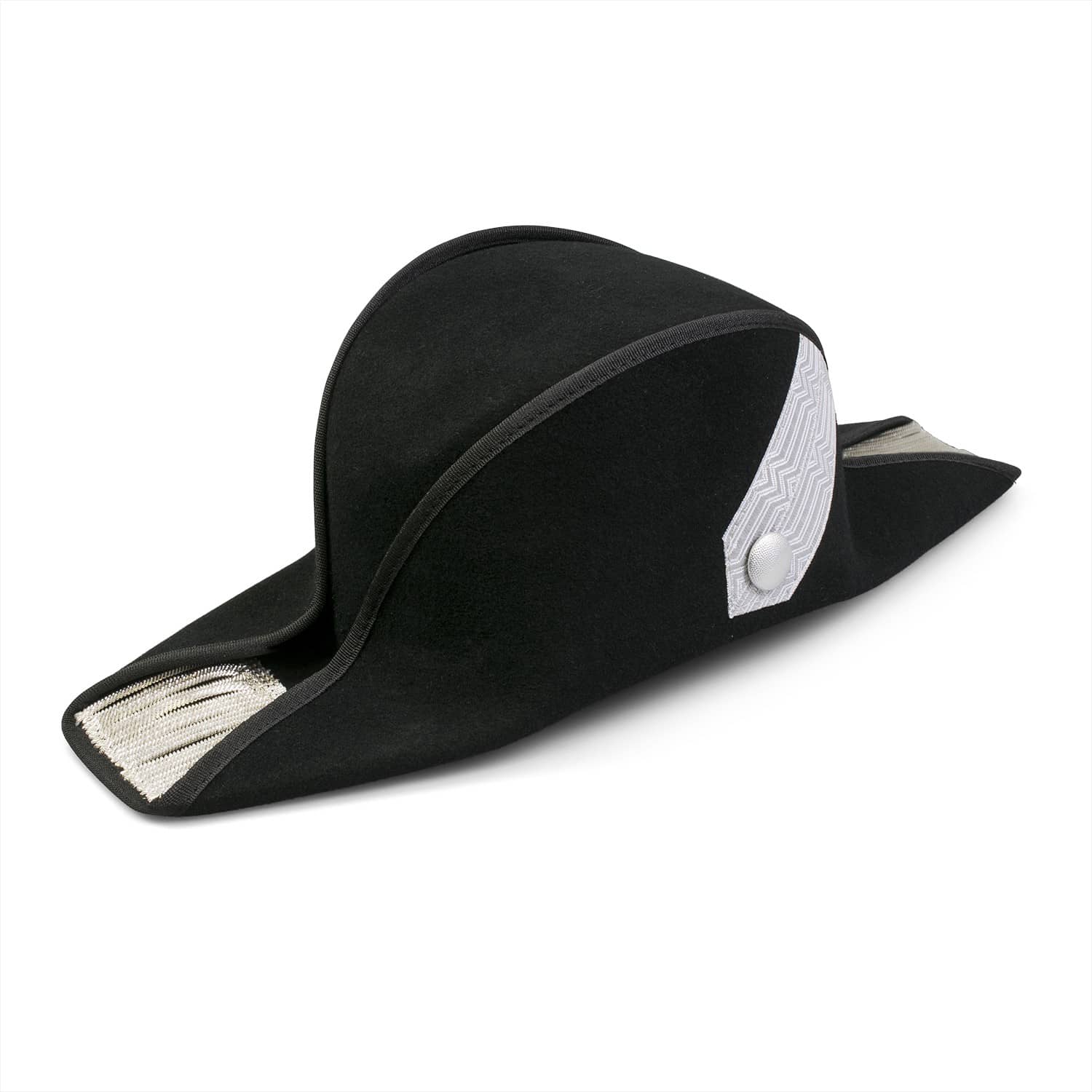 Produktbild von Zweispitz mit Fransen, Steg und Knopf