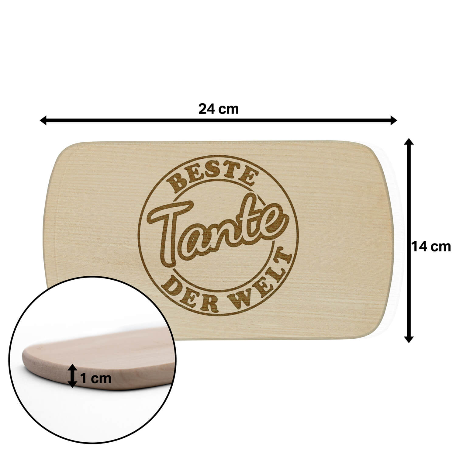 Produktbild 10 von Frühstücksbrettchen "Beste Tante" mit verschiedenen Motiven