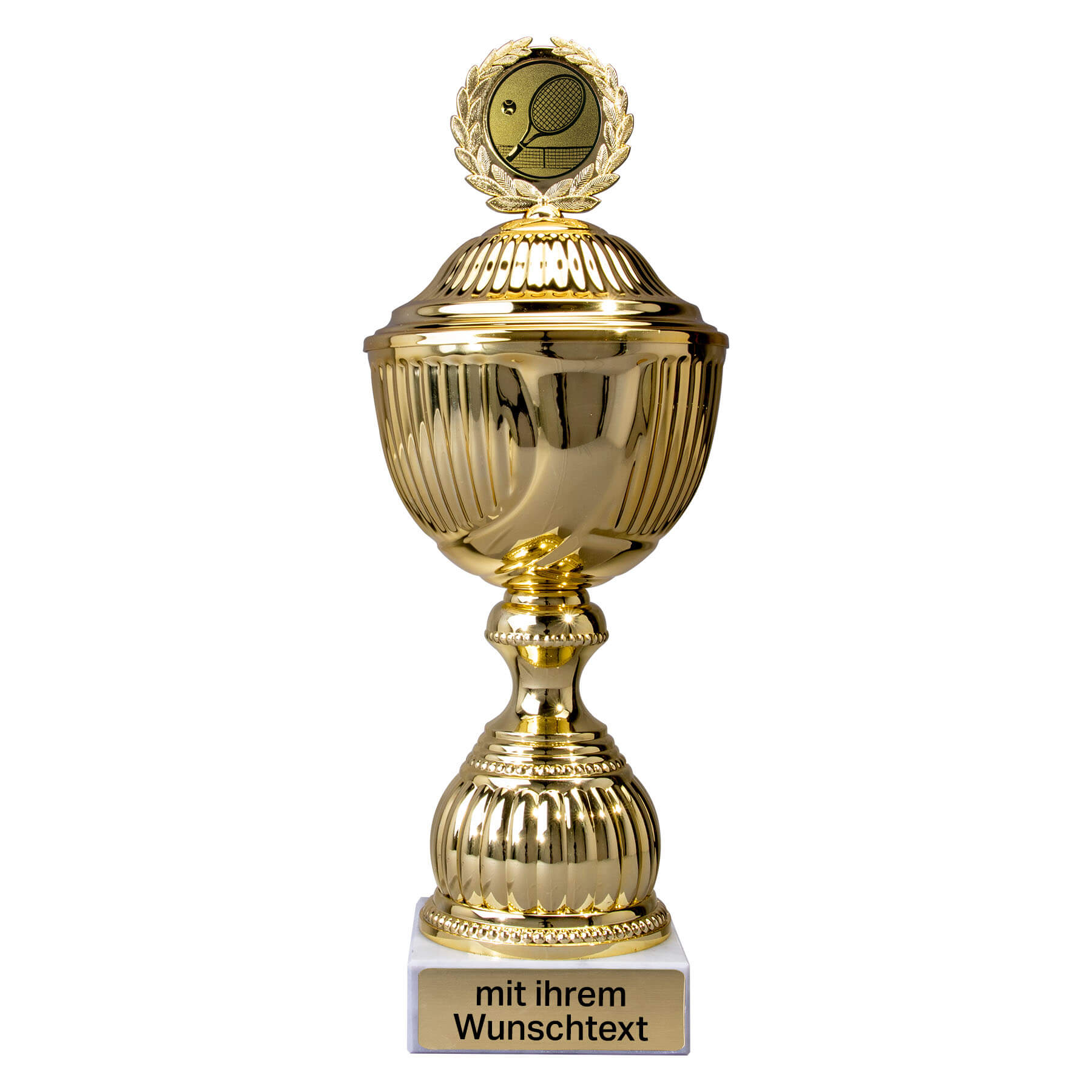 Produktbild von Tennispokale 12er Serie 59220 gold mit Deckel