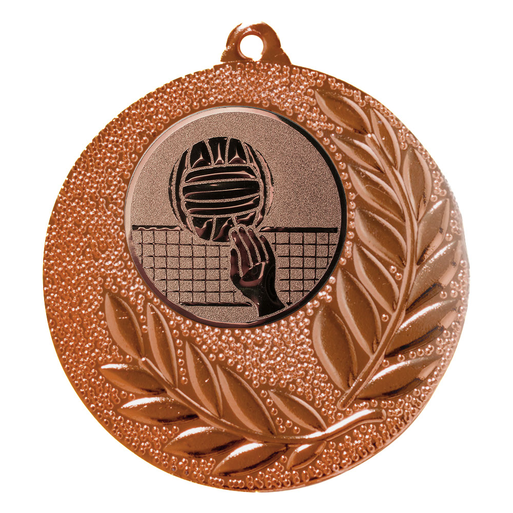 Produktbild von Volleyball-Medaille "Gladiolen" Ø 50 mm inkl. Kordel