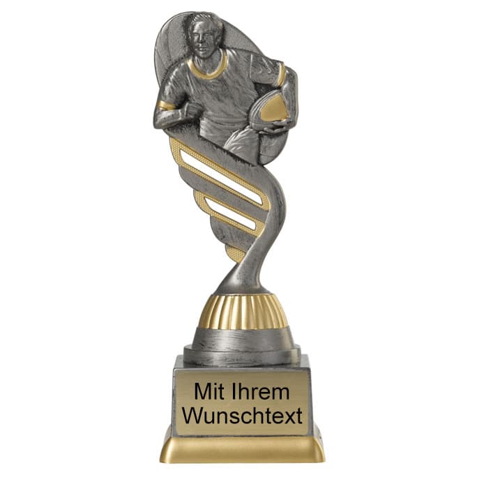 Produktbild von Footballpokal PF205-M61 altsilber/gold