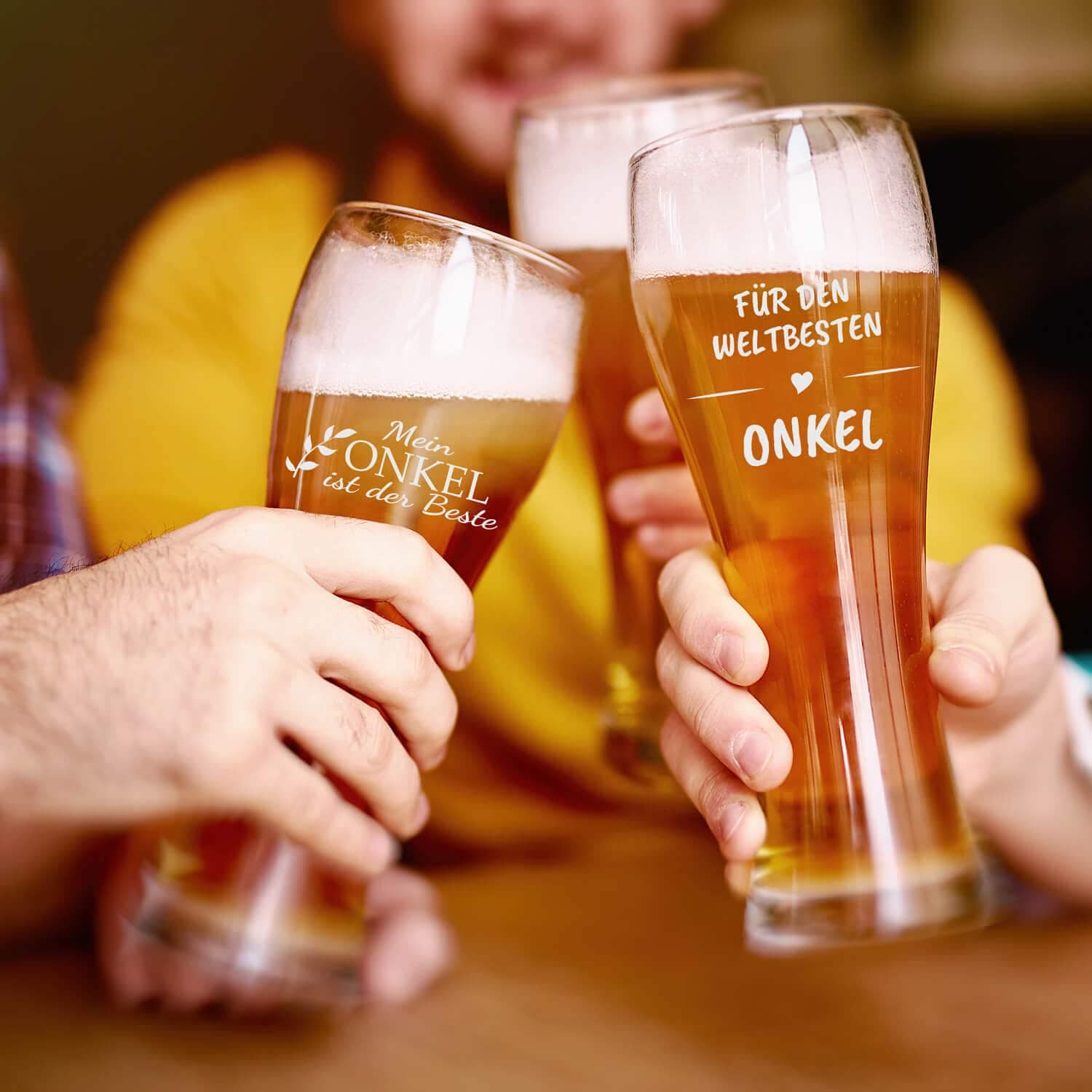 Produktbild 5 von Weizenglas 0,5l "Bester Onkel" mit Geschenkverpackung