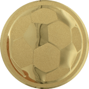 Emblem 25mm Fußball, gold