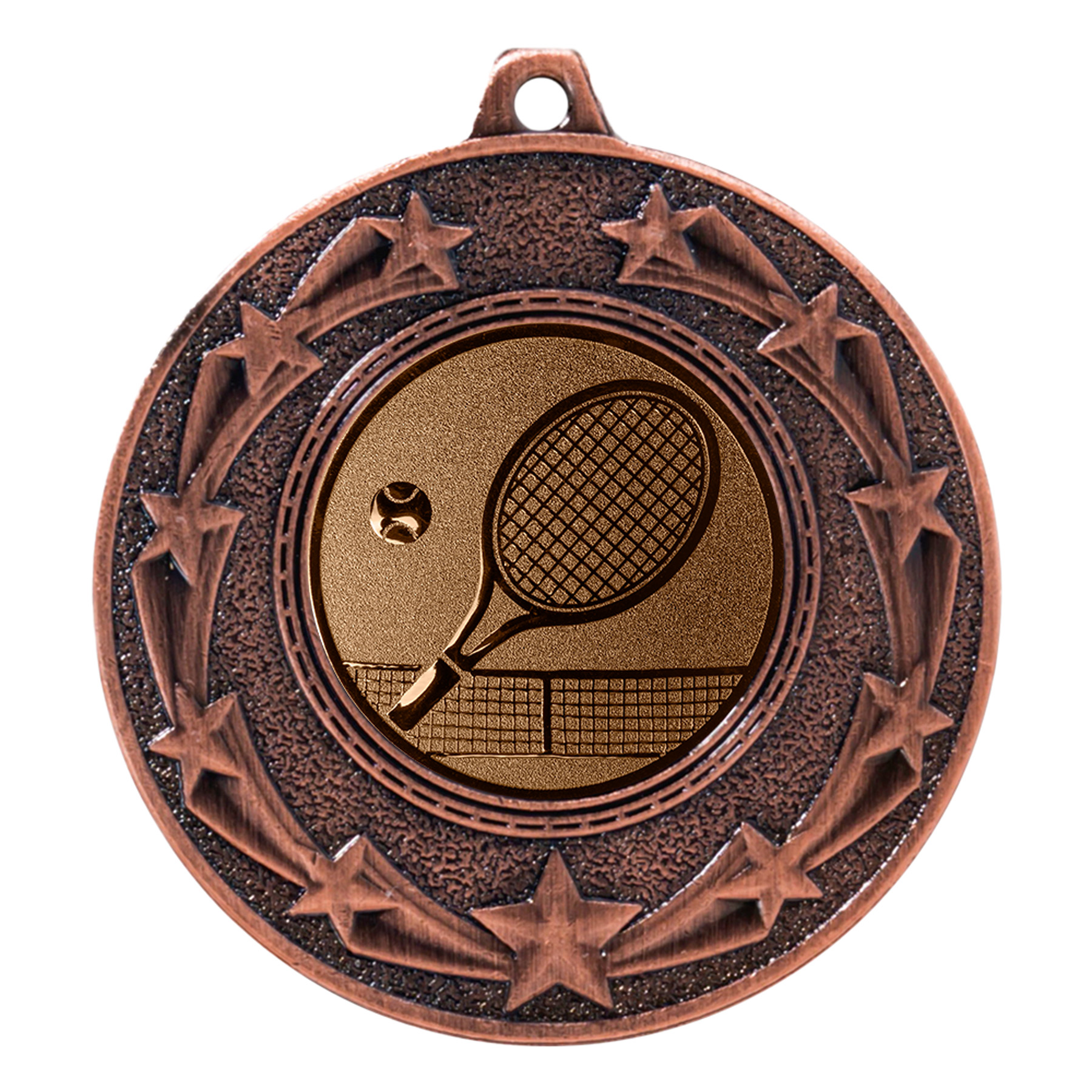 Produktbild von Tennis-Medaille "Ginster" Ø 50 mm inkl. Kordel